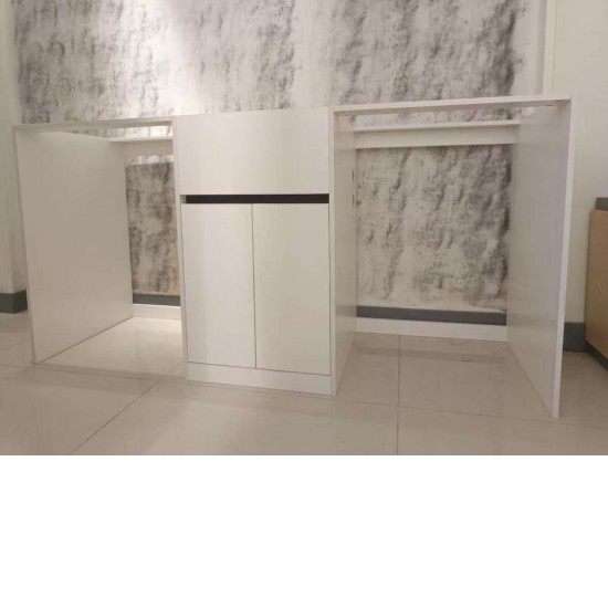 1800MM White Laundry Tub-Plywood Cabinet&Marble Bench with Sink